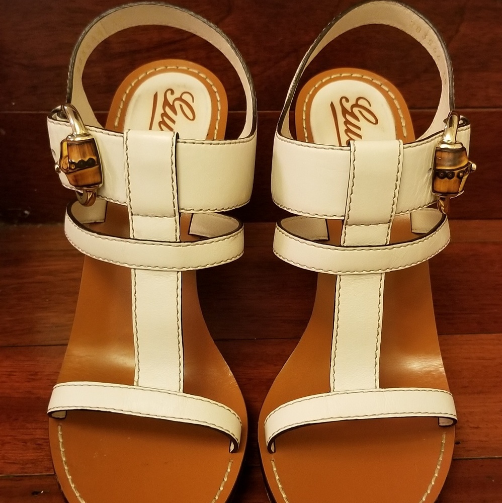Gucci Cream Color Sandals